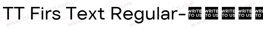TT Firs Text Regular字体转换